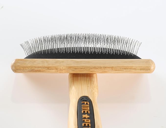 Dog Slicker Brush for Shedding Medium or Long Haired Pets Grooming Brush for Large Dogs to Remove Loose Hair Tangles and Knots L