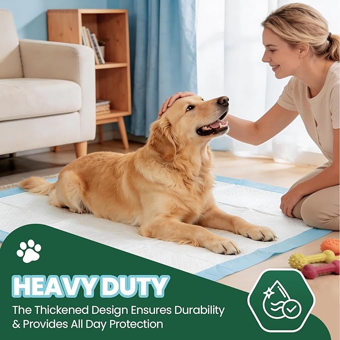 IMMCUTE Great Value Puppy Pads 30"x36", 50 Pack Pee Pads for Dogs XXL, Thicken Dog Pee Pads Extra Large for Potty Training, Disposable Leak-Proof & Absorbent Doggie Pads