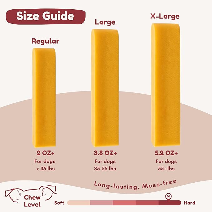 Majestic Pet Himalayan All-Natural Cheese Dog Chews - Long Lasting Dental Chew for Dogs - Healthy Pet Treats with Beneficial Ingredients (Variety Pack, Regular, 20 Pack)