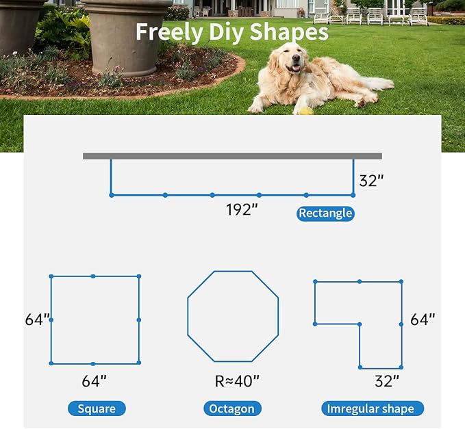 FDW Dog Playpen Dog Pen Dog Kennel 8 Panel 24 Inch Hight Indoor Outdoor Folding Metal Portable Puppy Exercise Pen Heavy Duty Dog Fence for Yard Camping,Black