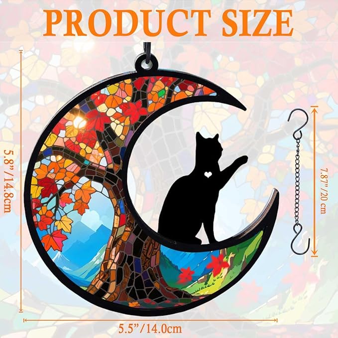 Dog Memorial Suncatcher, Loss of Dog Sympathy Gift for Pet Lovers, Cats Remembrance Ornament, Pet Memorial Gifts, Life Tree and cat