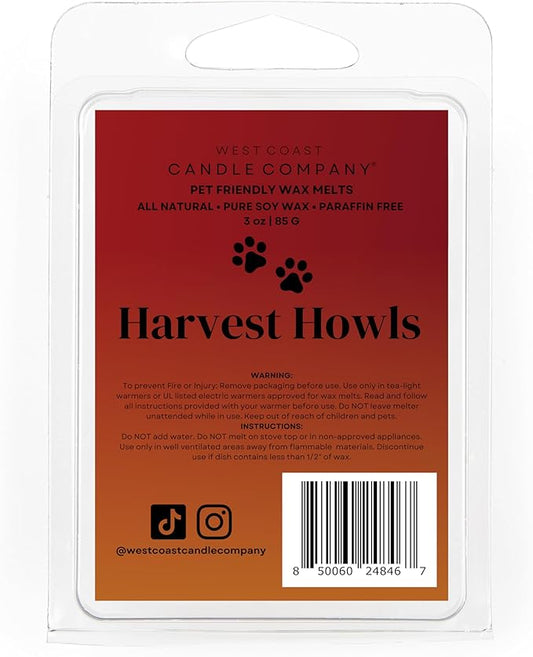 Pet Safe Wax Melts for Dogs | Non Toxic Soy Wax Melts | Natural, Paraffin-Free, Clean Burning | Odor Eliminating Wax Cubes | Harvest Howls