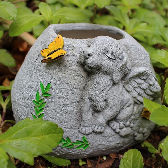 Pet Tombstone Dog Flowerpots Memorial Stone Dog Monument Pet Memorial Stones Pet Dog Grave Markers Garden Memorial Stones Dog Memorials Stones Funerary Monument Tombstone Flowerpots Pet Gift