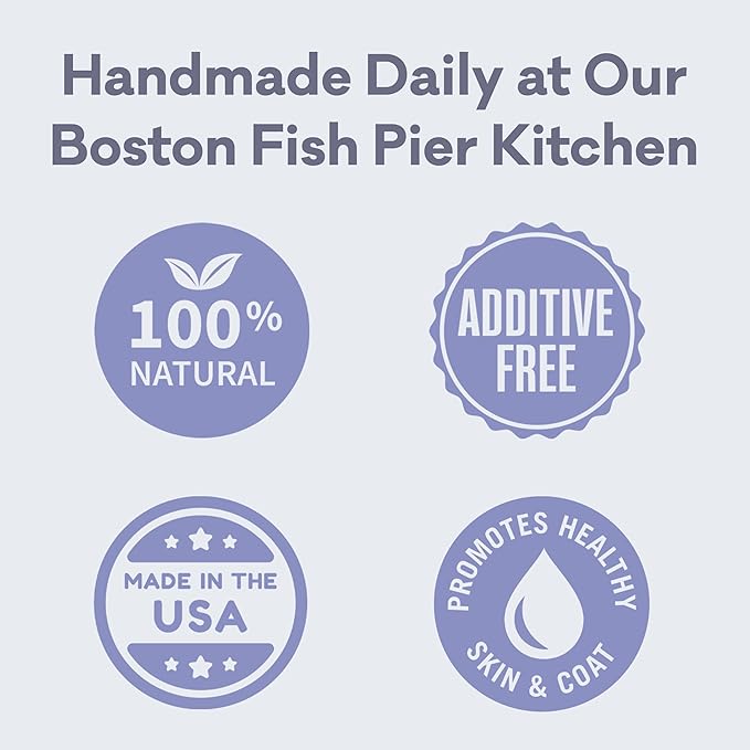 Polkadog Cod Skins for Dogs (12oz Shortie) - Single Ingredient, Wild-Caught Fish Skin Natural Dog Treat Chews. High in Lean Protein & Omega 3. Hypoallergenic, Grain Free. Handcrafted & Made in USA