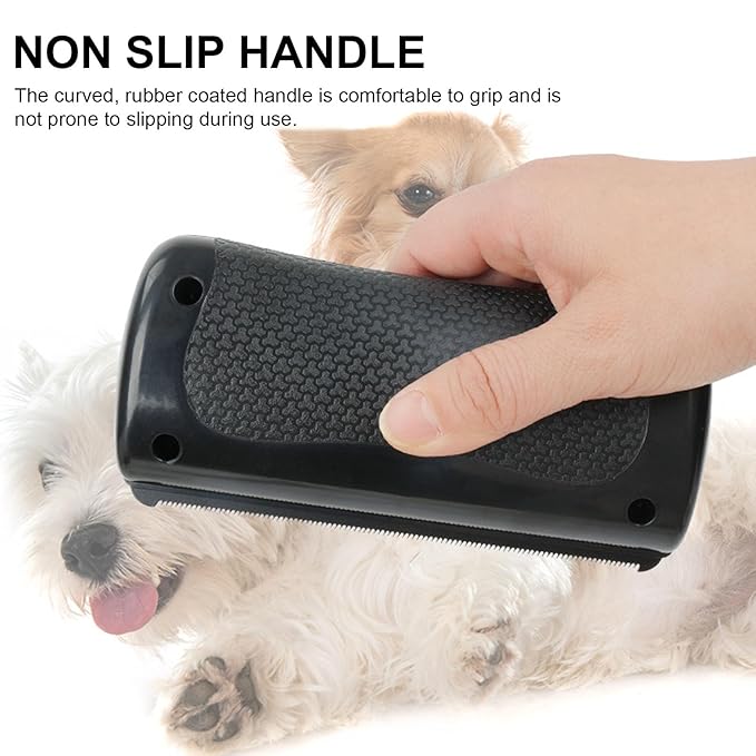 YUYTE Pet Deshedding Brush,Deshedding Dog Brush,Ergonomic Pet Grooming Brush for Dogs,Cats,Horses,Remove Knots