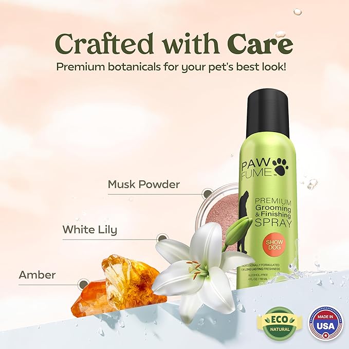 Paw Fume Stain & Odor Eliminator + Grooming Dog Spray