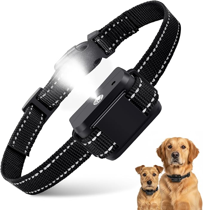 Citronella Dog Bark Collar, Dog Bark Collar for Large Medium Small Dogs, Bark Collar with Adjustable Spray & Sensitivity, Rechargeable Anti-Bark Collar for Dogs with Safe, 2 Collar Straps(Black)
