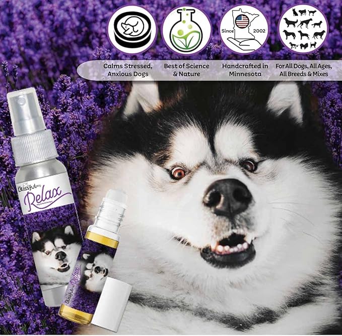 The Blissful Dog Malamute Relax Roll-ON Aromatherapy for Dogs - Anxiety Relief for Dogs