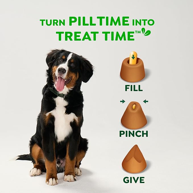 Greenies Pill Pockets for Dogs Large Size, Dog Treat Pouch for Capsule Medication, Cheese Flavor, 7.9 oz. Pouch