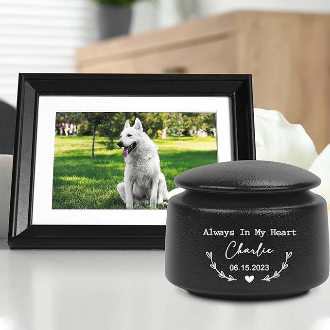 Personalized Pet Urns for Dogs Ashes Pet Memorial Gift Elegant and Durable Memorial Urns for Your Beloved Canine Companion Pet Urn Dog Cat with Engraved Name