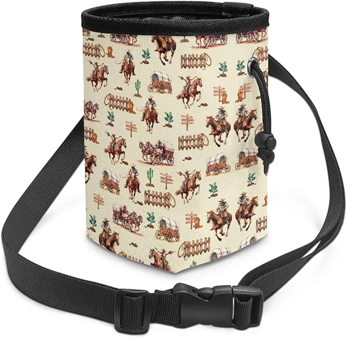 Horse Cactus Puppy Training Pouch Portable Dog Food Dispenser Dog Trainer Essentials Supplies Reward Pouch Holder for Dogs & Puppies with Multiple Ways to Wear