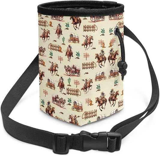 Horse Cactus Puppy Training Pouch Portable Dog Food Dispenser Dog Trainer Essentials Supplies Reward Pouch Holder for Dogs & Puppies with Multiple Ways to Wear