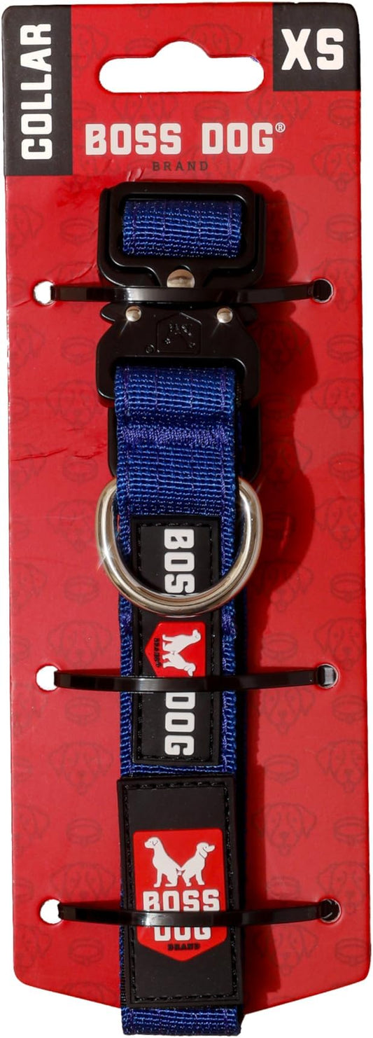 Boss Dog Tactical Collar, Blue, X-Small