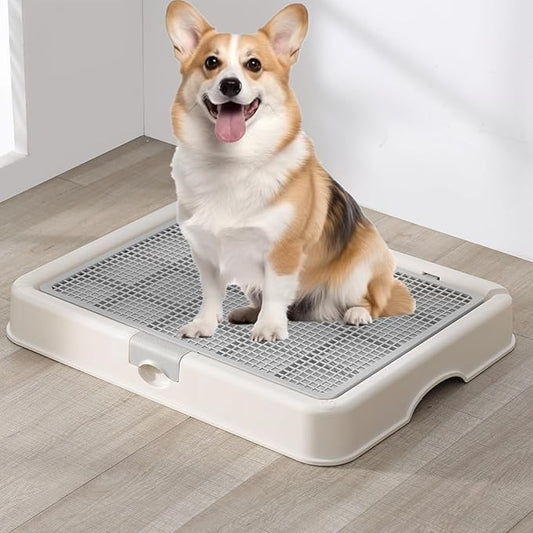 Smart Paws Pet Training Tray with Collector Dog Toilet Puppy Training Pads Holder (Grey)