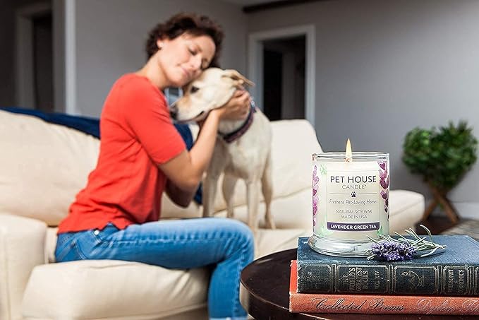 One Fur All Pet House Value Pack, Plant-Based Scented Soy Candles, Room Spray and Car Air Freshener, Cat and Dog Friendly, Pet Odor Candles for Home, Pumpkin Spice