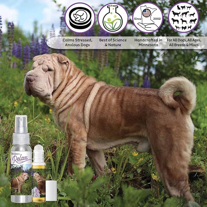 The Blissful Dog Chinese Shar Pei Relax Dog Aromatherapy Spray for Your Dog's Anxiety