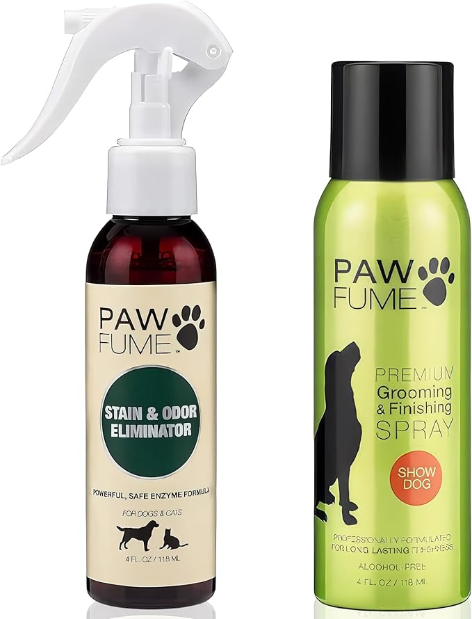 Paw Fume Stain & Odor Eliminator + Grooming Dog Spray