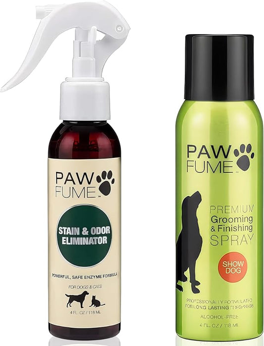 Paw Fume Stain & Odor Eliminator + Grooming Dog Spray