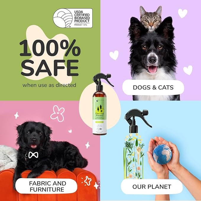 Flea Tick Protection Kit (Lavender Shampoo - Lemongrass Spray)