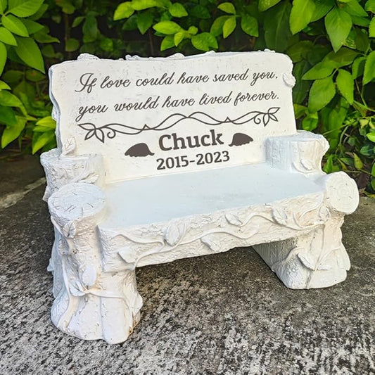 Personalized Memorial Bench for Pet Human, Custom Pet Memorial Stone with Colorful Photo, Pet Grave Marker Dog Headstone Cat Tombstone, Loss of Pet Gifts, Memorial Garden Plaque