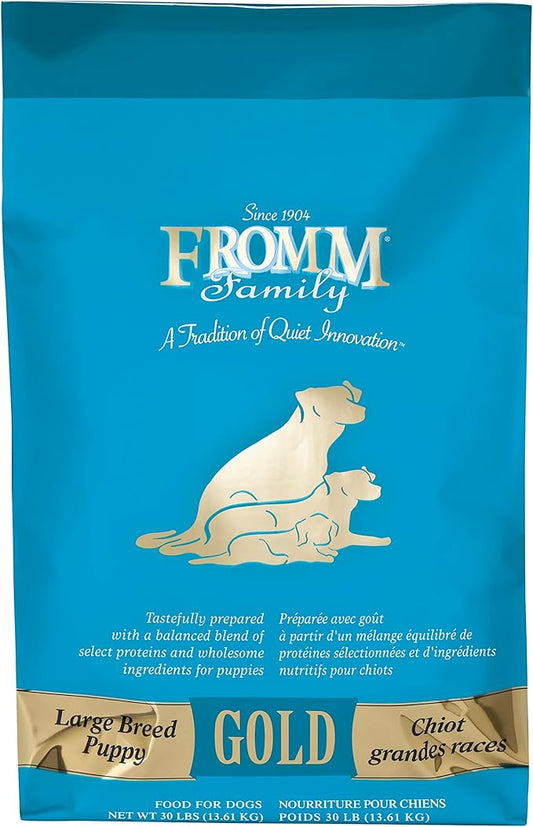 Fromm Large Breed Puppy Gold Premium Dry Dog Food - Dry Puppy Food for Large Breeds - Chicken Recipe - 30 lb