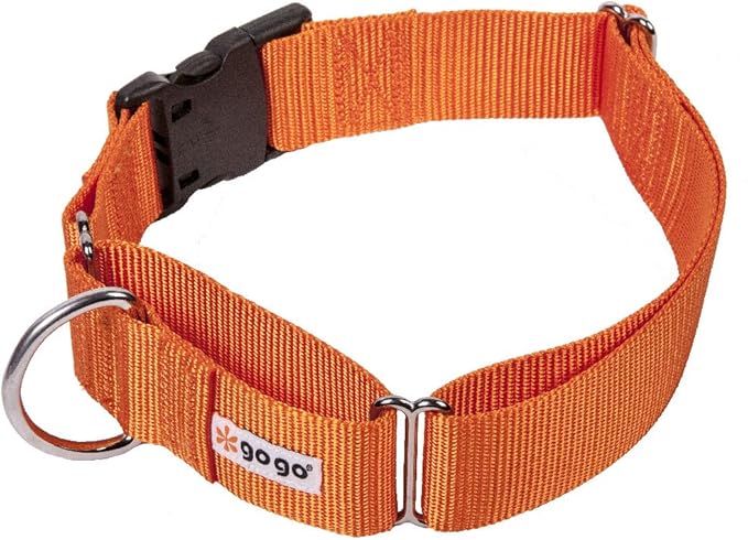 GOGO Pet Products Martingale Gentle Training Collar, X-Large, Orange