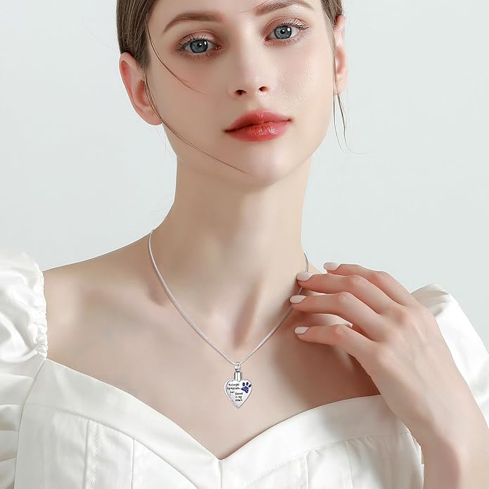 memorial jewelry Your Wings were Ready, But My Heart was Not Stainless Steel Carved Locket Cremation Urn Necklace for Pet Dog Cats