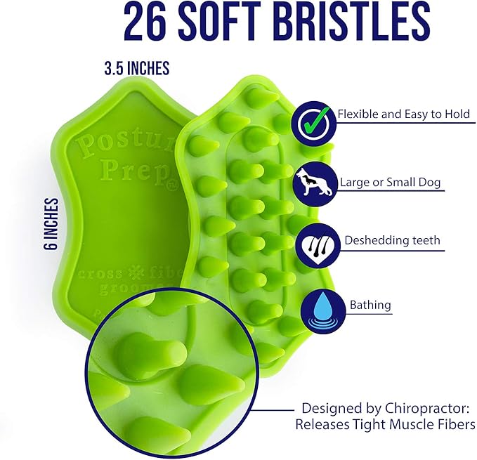 Pet Deshedding Brush for Short Long Hair Dogs and Cats - Massaging Comb for Grooming and Knot Release