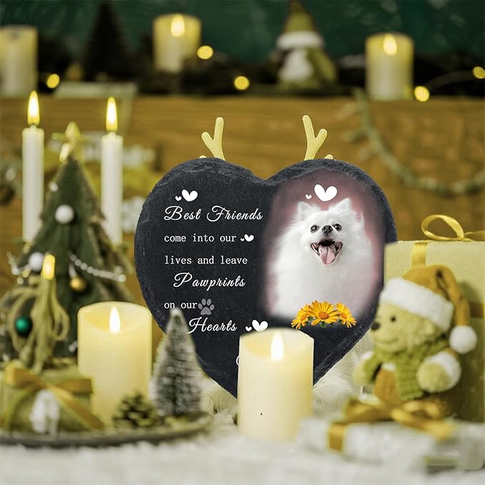 Personalized Cat Memorial Gifts for Loss of Cat, Custom Photo Pet Momorial Stone for Dogs, Cat Memorial Sympathy Gift, Cat Passing Away Gifts, Pet Memorial Stones for Pet Lovers (Style 3)