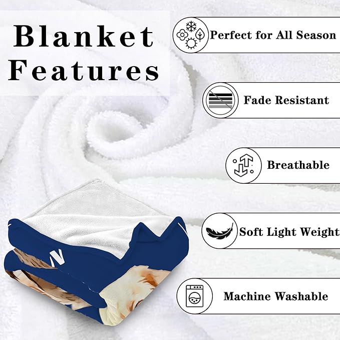 Funny DIY Personalized Pet Memorial Blanket with Photo Pet Memorial Gifts for Dogs Cats Loss of Dog Sympathy Gift Dog Bereavement Remembrance Pets Loss Gifts Custom Dogs Picture Blanket