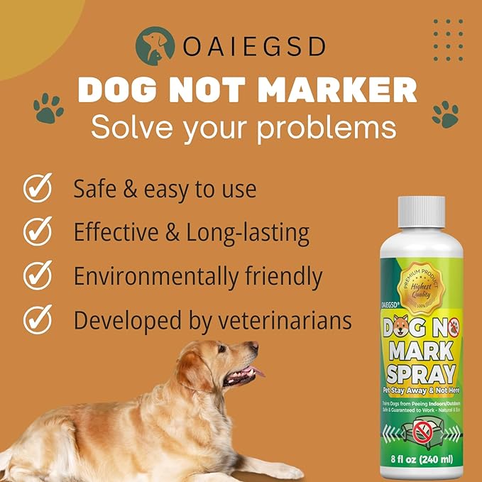 8oz Natural Pet Spray for Encouraging Good Bathroom Habits in Dogs - Not Here Dog Spray Training Spray to Stop Dogs from Marking