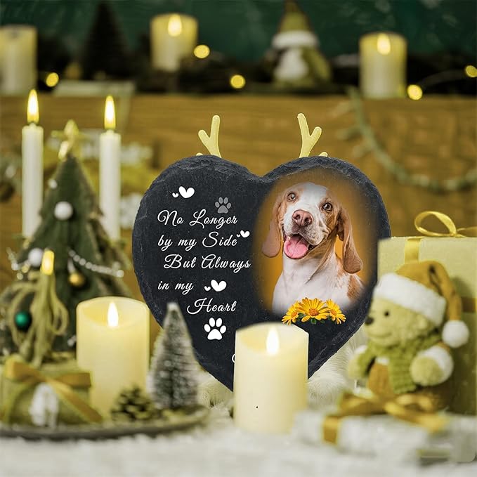 Personalized Dog Memorial Gifts for Loss of Dog, Custom Photo Pet Momorial Stone for Dogs, Cat Memorial Sympathy Gift, Dog Passing Away Gifts, Sympathy Gift for Pet Lovers (Style 7)