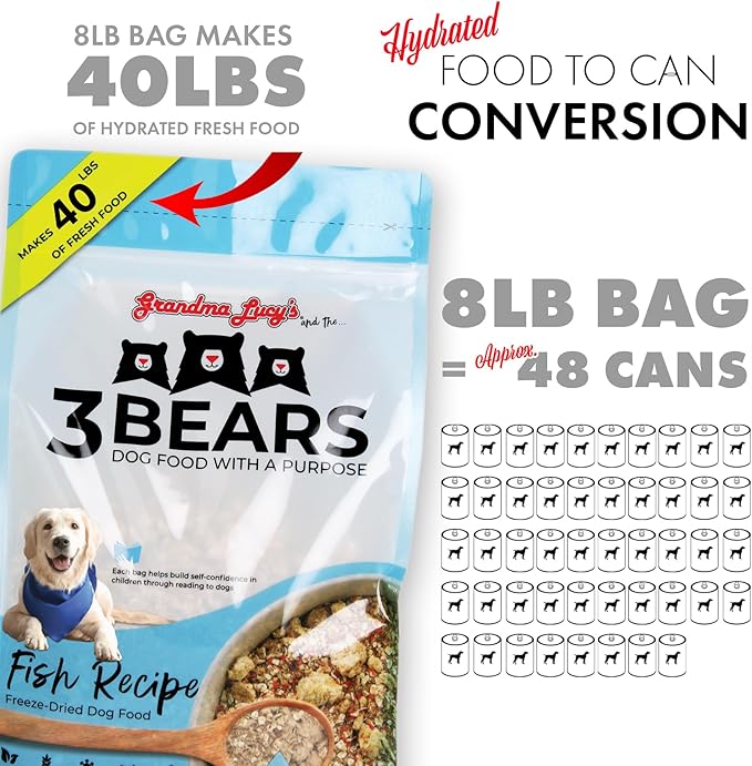 3 Bears Fish Dog Food - 3lb