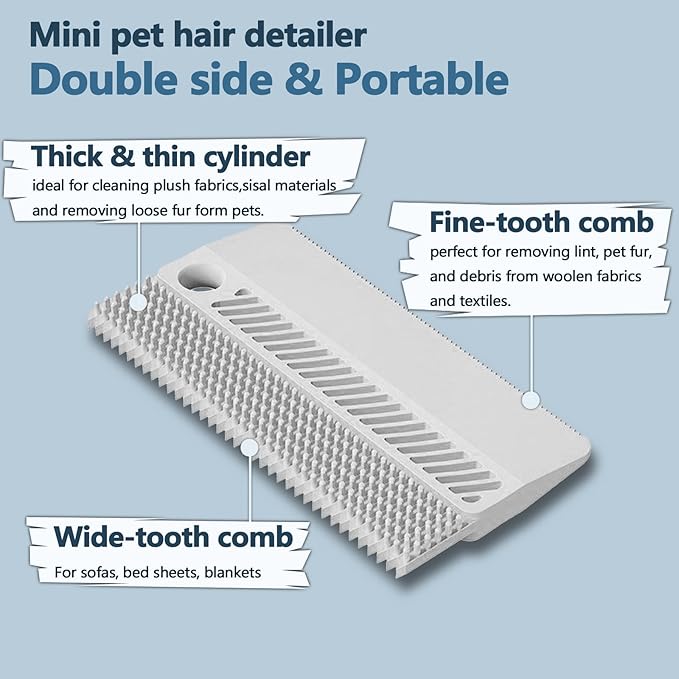Cat Dog Self Cleaning Slicker Grooming Brush Pet Hair Removal Tool Reusable Lint Remover Carpet Scraper for Clothes Couch Pet Bed Furniture Bedding Sofa Car