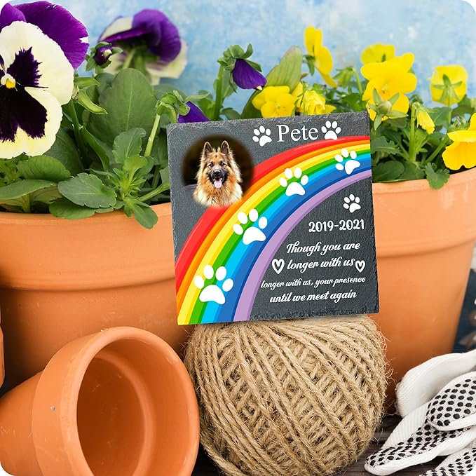 Memorial Gifts for Loss of Dog Custom Dog Memorial Stone, Pet Memorial Gifts, Pet Memorial Stones, Cemetery Decorations for Graves, Cat Memorial Gifts