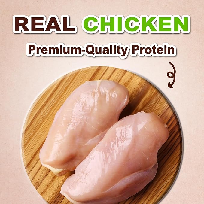 A Freschi srl Chicken Dog Treats, All Natural, Healthy & Easily Digestible, Low-Fat Puppy Chews, Human Grade Training & Rewards Dog Snacks, Dipped Sticks, 24 oz Pack