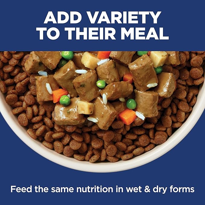 Hill's Science Diet Adult 7+ Senior Vitality Small & Mini Dry Dog Food, Chicken & Rice, 3.5 lb. Bag