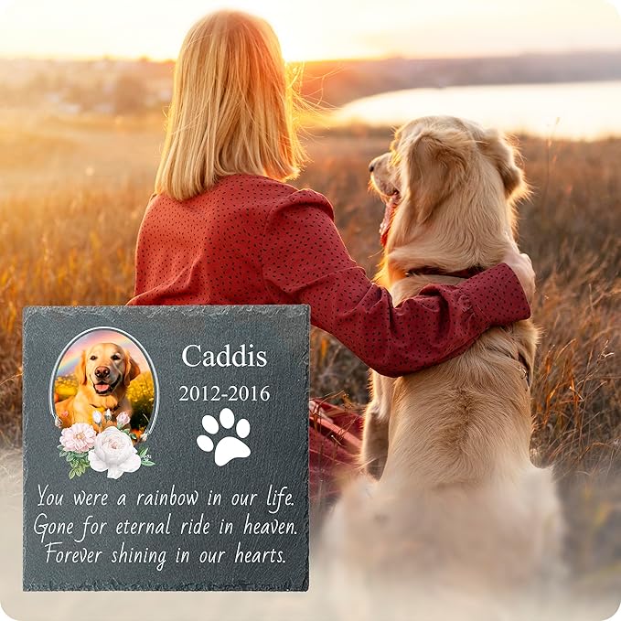 Memorial Gifts for Loss of Dog Custom Dog Memorial Stone, Pet Memorial Gifts, Pet Memorial Stones, Cemetery Decorations for Graves, Cat Memorial Gifts