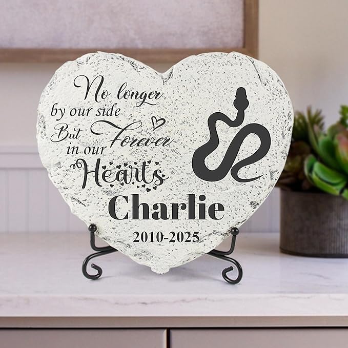 Personalized Dog Memorial Stone, Loss Gifts for Pet, Garden Stone, Pet Loss Gifts Cat Memorial Gifts, Cemetery Decorations, Grave Stone (Snake)