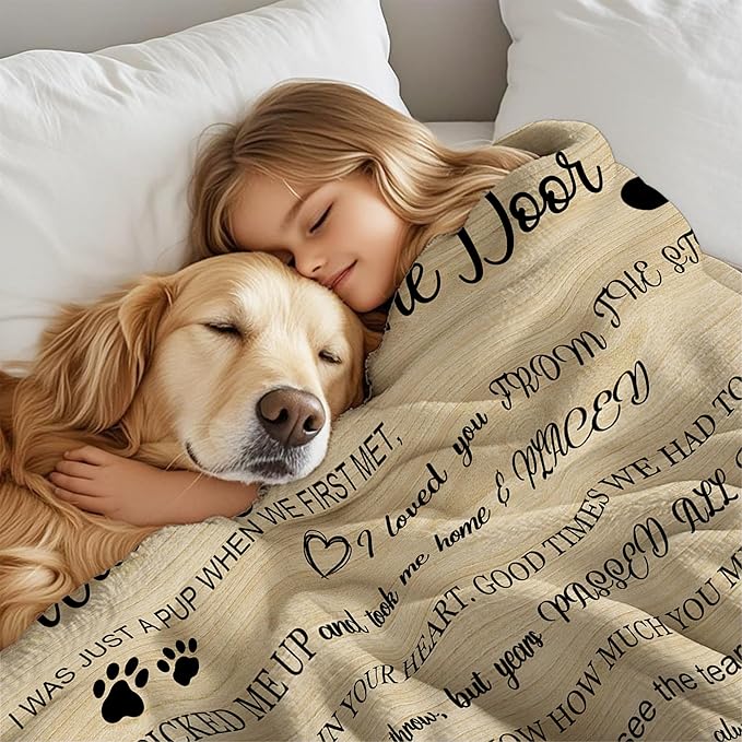Ship Next Day, Customized Pet Memorial Gifts, Custom Dog Blanket with Picture Name, Personalized Pet Memorial Photo Blanket, Loss of Pet Sympathy Gift, Dog Passing Away Bereavement Gifts