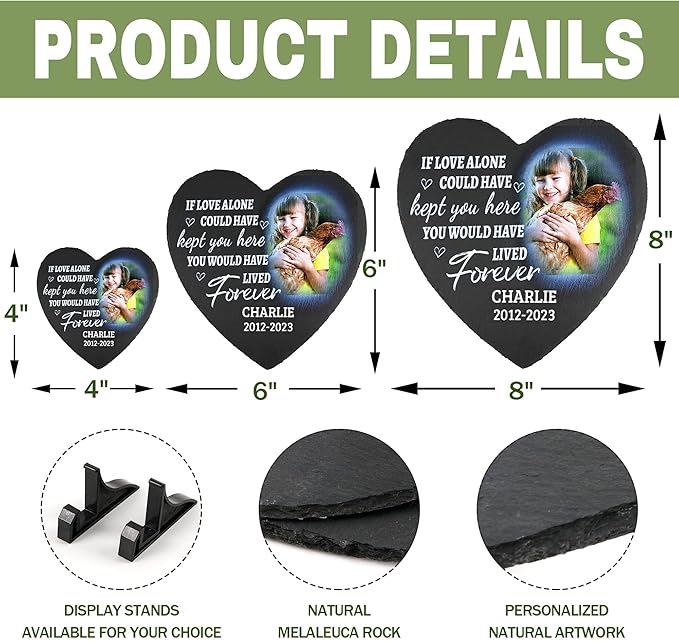 ODB Gifts for Loss of Chicken, Chicken Memorial Stone, Chicken Memorial Gifts, Chicken Loss Gifts, Chicken Head Stones, Cock Grave Marker, Gifts for Cock Lovers (Chicken)