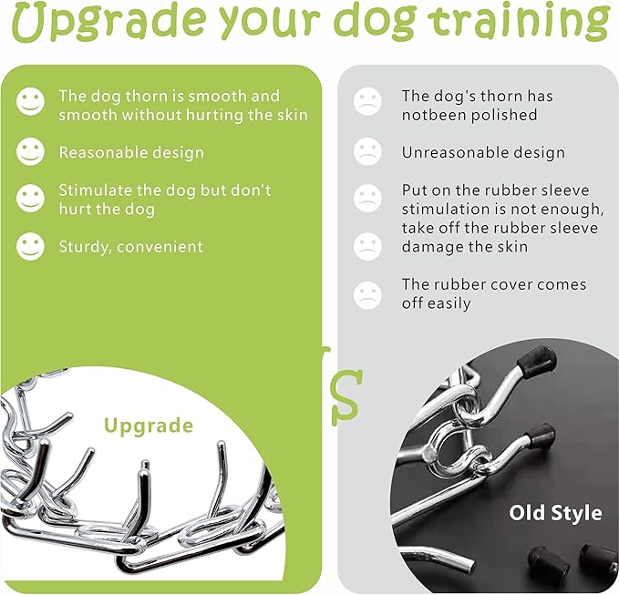 No Pull Dog Collar Dog Training Collar for Small Medium Large Dogs (Silver, XL)