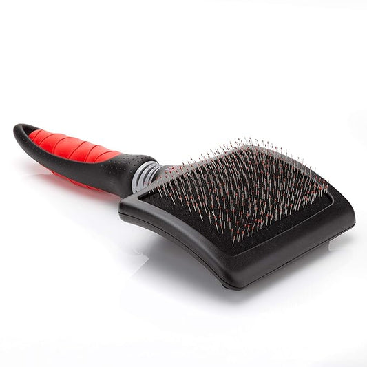 Mikki Dog, Cat, Puppy, Kitten Grooming Soft Pin Slicker Brush -For Knot, Tangle -Lrg-XLrg Pet-XLarge