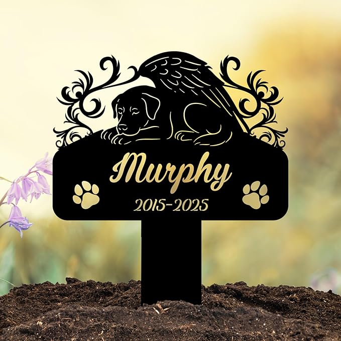 Custom Cross for Dog Grave Marker for Pet | Thoughtful Remembrance Decor for Graves Of Pets | Personalized Grave Markers for Dogs With Photo | Best Memorial Gifts for Furry Friends Passed Away