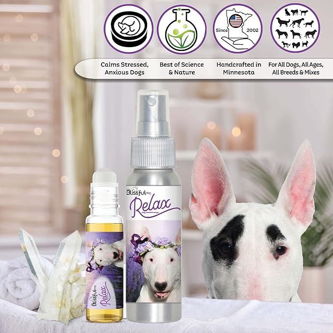The Blissful Dog Bull Terrier Relax Dog Aromatherapy Spray for Your Dog's Anxiety
