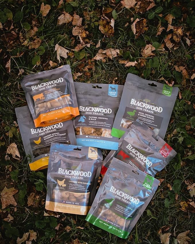 Blackwood Oven Baked Dog Treats, Duck with Apple, 8 Ounce Pouch, Training Treats for All Life Stages and Breed Sizes