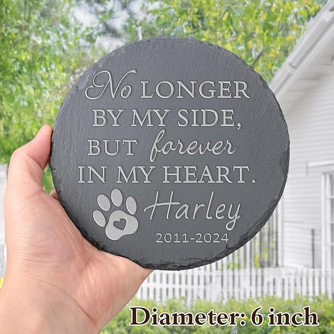 Pet Memorial Gift, Pet Memorial Stone, Sympathy Gift, Personalized Pet Memorial, Memorial Gift, Dog Memorial, Cat Memorial, Memorial Stone - Forever in My Heart