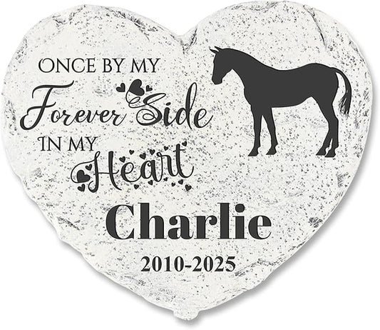 Personalized Pet Memorial Stone - Garden Memorial Stone Customized- Horse Headstone - Horse Tombstone - Loss Gift for Pet - Memorial Plaque Outdoor