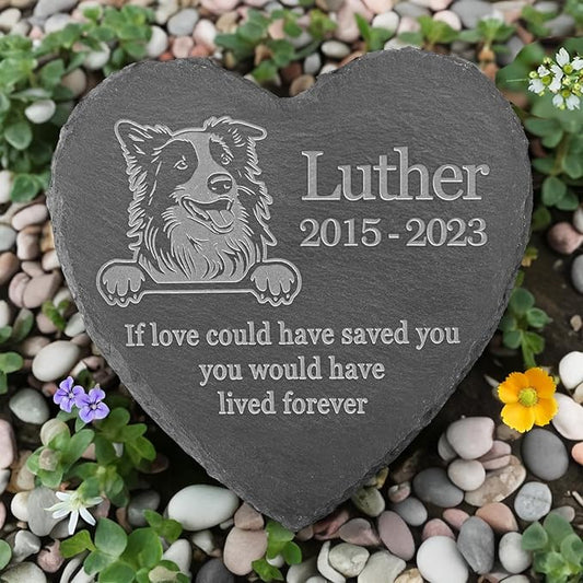 Border Collie Memorial Gifts, Border Collie Stone, Border Collie Memorial Stone, Border Collie Loss, Border Collie Keepsake Memorial, in Loving Memory Border Collie