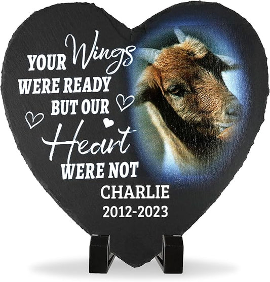 ODB Goat Memorial Stone & Gifts - Cemetery Decorations, Grave Markers for Goat Lovers